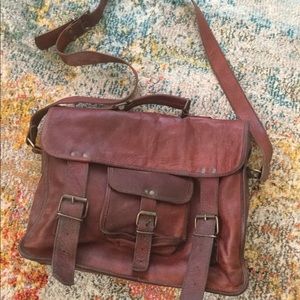 Handmade Leather Messenger Bag